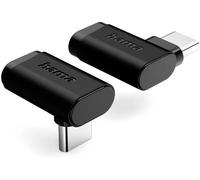 Hama Adaptateur USB-C coudé 90° 00200359 USB 3.2 Gen2 10 Gbit/s 5 A 240 W Lot de 2 Noir