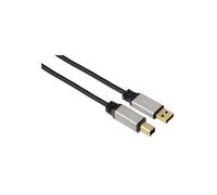 Hama USB A-B, 1.80 m câble USB 1,8 m USB B 0,48 Gbit/s Noir