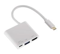 Hama Usb-C 3.1 Hub USB + Sortie HDMI Adaptateur USB Écran TV Beamer PC Portable
