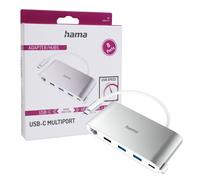 Hama Usb-C 3.2 USB - Hub 8-Port HDMI 4K Adaptateur VGA Ethernet Lan Écran TV PC
