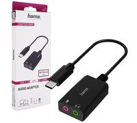 Hama Usb-C Externe Carte Son Sur 3,5mm Jack Adaptateur Audio Convertisseur