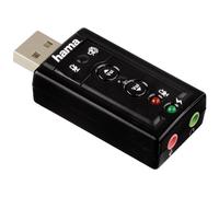 Hama USB Carte Son 7.1 Surround Externe Avec Virtuel 3D Soundeffekt PC Portable