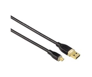 Hama USB Connecting Cable, USB-A Plug - Micro USB Plug, 1.8 m, black câble USB 1,8 m USB A Noir