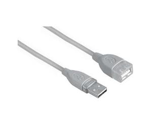 Hama USB Extension Cable A-Plug - A-Socket, 0.25 m câble USB 0,25 m USB A Gris