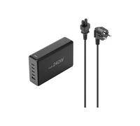 Hama USB-Ladestation 5 Ports, GaN, Schnellladegerät, 4xUSB-C, 1xUSB-A, PD, 240 W Station de charge USB 240 W noir