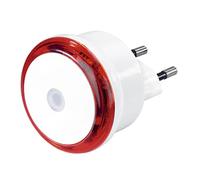 Hama Veilleuse LED Basic (Lampe de nuit LED pour prise de courant, Veilleuse Enfant Prise Electrique, Capteur Crépusculaire, Idéal Chambre Bébé Cuisine Couloir Escalier Salon) Rouge