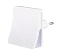 Hama Veilleuse LED 'Edge' avec Capteur de Luminosité - LED pour la chambre d'enfants, lampe de nuit ou d'orientation pour couloir et cave, éclairage d'ambiance, Fiche Euro pour Prise Murale - Blanc