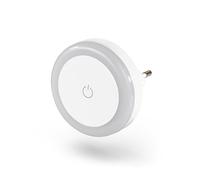 Hama Veilleuse LED 'Touch' Interrupteur Tactile (Lampe de nuit pour prise murale, Veilleuse Enfant Prise Electrique, Capteur Crépusculaire, Idéal Chambre Bébé Cuisine Couloir Escalier Salon)