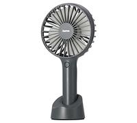 Hama | Ventilateur portable avec batterie rechargeable par USB, 3 vitesses, support smartphone