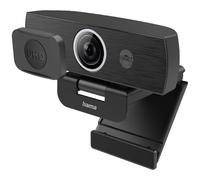 Hama Webcam Streaming UHD 4K C-900 Pro (Micro Stéréo, Autofocus, Plug&Play, USB-C, Anti-Scintillement, Idéale Visio Teams Youtube Twitch ou Gaming, Rotation 360°, Cache caméra) Noir