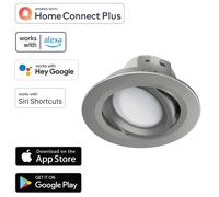 Hama Wifi LED Spot Plafonnier 5W/32W WLAN Encastré Portable + Sprach-Steuerung