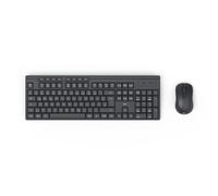 Hama WKM-200 Radio Kit Souris + Clavier Allemand, QWERTZ Noir