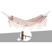 Hamac 2 Places Rio Bordeaux + Kit Attaches T-Strap - Amazonas Multicolore