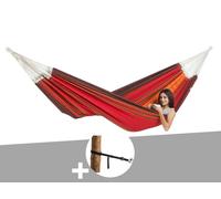 Hamac 3 Places Paradiso Terracotta + Kit Attaches T-Strap - Amazonas Multicolore
