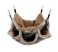 Hamac à 3 étages - Hamac chaud pour furet, Accessoire de cage pour petits animaux | Parfait pour cochon d'Inde, chinchilla, planeur à sucre et perroquet, Crée un endroit douillet pour dormir et se dét