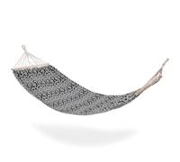 Hamac à barres - Noir et blanc - 200 x 80 cm