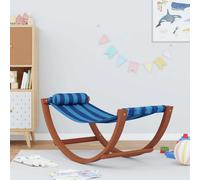 Hamac à bascule pour enfants Bleu rayé Tissu