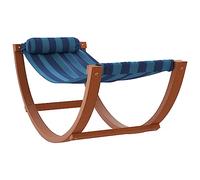 Hamac à bascule pour enfants rayure bleue tissu