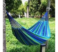 Hamac à dossier ailé robuste 450LBS (260x80cm pour adolescents, 260x150cm pour adultes). canevas douce à rayures arc-en-ciel. Conception ergonomique, portable, convient pour le jardin, la pelouse, la 