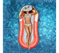 Hamac À Eau Pour Piscine, Plage, Piscine, Cadre, Coussin De Couchage Flottant, Pliable, Gonflable, Rangée Flottante