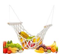 Hamac à fruits sous l'armoire - Hamac banane suspendu | Hamac pour légumes sous l'armoire, rangement de produits, filet suspendu pour cuisine, macramé pour la maison, le bateau, le camping-car