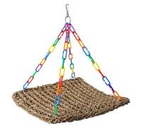 Hamac à oiseaux durable en corde tissée pour perroquets pour les propriétaires d'animaux de compagnie de perruches