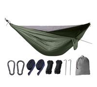 Hamac à pilotage, hamac avec filet - Facteur de sommeil de randonnée,Meshhammock à mouche pliable forte pour le camping, activités de plein air