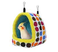 Hamac à Suspendre pour Oiseaux - Chaud - en Peluche - pour Conure, inséparable, Perruche, calopsitte - Accessoire de Cage (Taille L)
