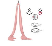 Hamac aérien de yoga (8 x 2,8 m), hamac de yoga à suspendre, balançoire trapèze, forte capacité de charge, protection sûre, ensemble de balançoire de yoga, hamac acrobatie (10)