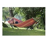 Hamac AMAZONAS EllTex et support acier BEACH SET - Vulcano - Pour 1 personne - Extérieur
