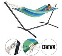 Hamac avec cadre en métal 200x80cm Support individuel Resistant Couleur au choix