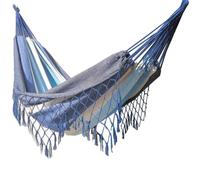 Hamac avec franges 2 personnes bleu