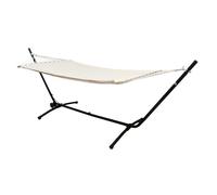 Hamac avec Support 2 Personnes Ajustable - AMANKA - Noir - Meuble de jardin