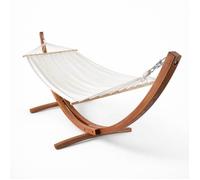 Hamac avec support en bois blanc Manille - Oviala