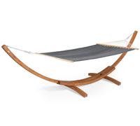 Hamac avec support en bois Kiwi Garden Point gris