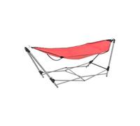Vidaxl Hamac Avec Support Pliable Rouge