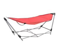 Vidaxl Hamac Avec Support Pliable Rouge