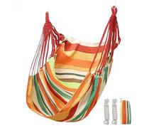 Hamac, balancelle bohème, chaise longue à suspendre, chaise longue en corde épaisse, portable, support lourd, 226,8 kg, siège suspendu pour la relaxation et l'étude dans les petits espaces