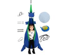 Hamac Balançoire Chaise Suspendue | Siège Stable avec Support,Hamac Sensoriel avec Coussin Gonflable - pour Intérieur Et Extérieur Salle De Jeu Jardin Terrasse Camping Fille Garçon Noël