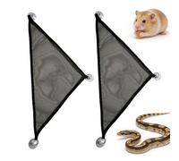 Hamac Barbe, 2 Pièces Abri Reptile en ,Hamac Chinchilla - Pour intérieur/extérieur Iguanes, Anolisses, Geckos, Serpents, Écureuils et Sugar Flotteurs