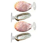 Hamac Betta - Lit de poisson Betta de 1,97 pouces | Coussinets de repos en forme de coquille, 4 pièces, point de repos Bettaa avec ventose pour Aquarium, élevage de crevettes, grotte de Relaxation, an