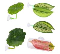 Hamac Betta pour aquarium | Hamac Betta en forme de feuille avec ventouses - Abri avec tunnel tubulaire pour crevettes naines dormant clown crabe jouant coin de jeu maison élevage petits animaux