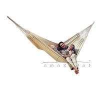 Hamac brésilien XXL Paradiso natura - AMAZONAS - 250x175cm - 200kg - pour adulte - extérieur