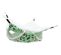 Hamac Cachette pour Hamster Ambiance Noël, Coton, Cage Petits Animaux | Hamac Chaud pour Hamster, Cachette Décorative, Espace Suspendu, pour Ferrets et Gerbils, Hiver