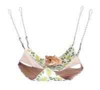 Hamac cage pour animal domestique, lit imperméable à suspendre pour cochon d'Inde avec crochet en métal, cachette réglable et respirante pour furets, rats, chinchillas, planeurs de sucre, petits