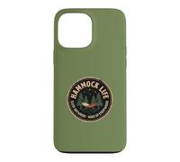 Hamac Camper Dormir Entre Les Arbres Camping en Plein Air Humour Coque pour iPhone 13 Pro Max