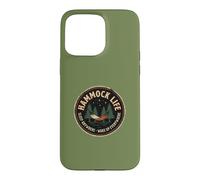 Hamac Camper Dormir Entre Les Arbres Camping en Plein Air Humour Coque pour iPhone 15 Pro Max
