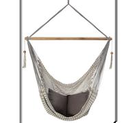 Hamac chaise jinopete xl blanc et gris