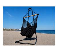 Hamac chaise noire avec support soledad