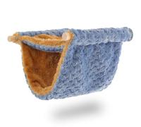 Hamac Chaud pour Hamster en Cage, Confortable, Facile à Installer | Litière en Lint Bleu, pour Rats et Furets, Usage en Cage ou Ailleurs, Format Pratique pour Petits Animaux